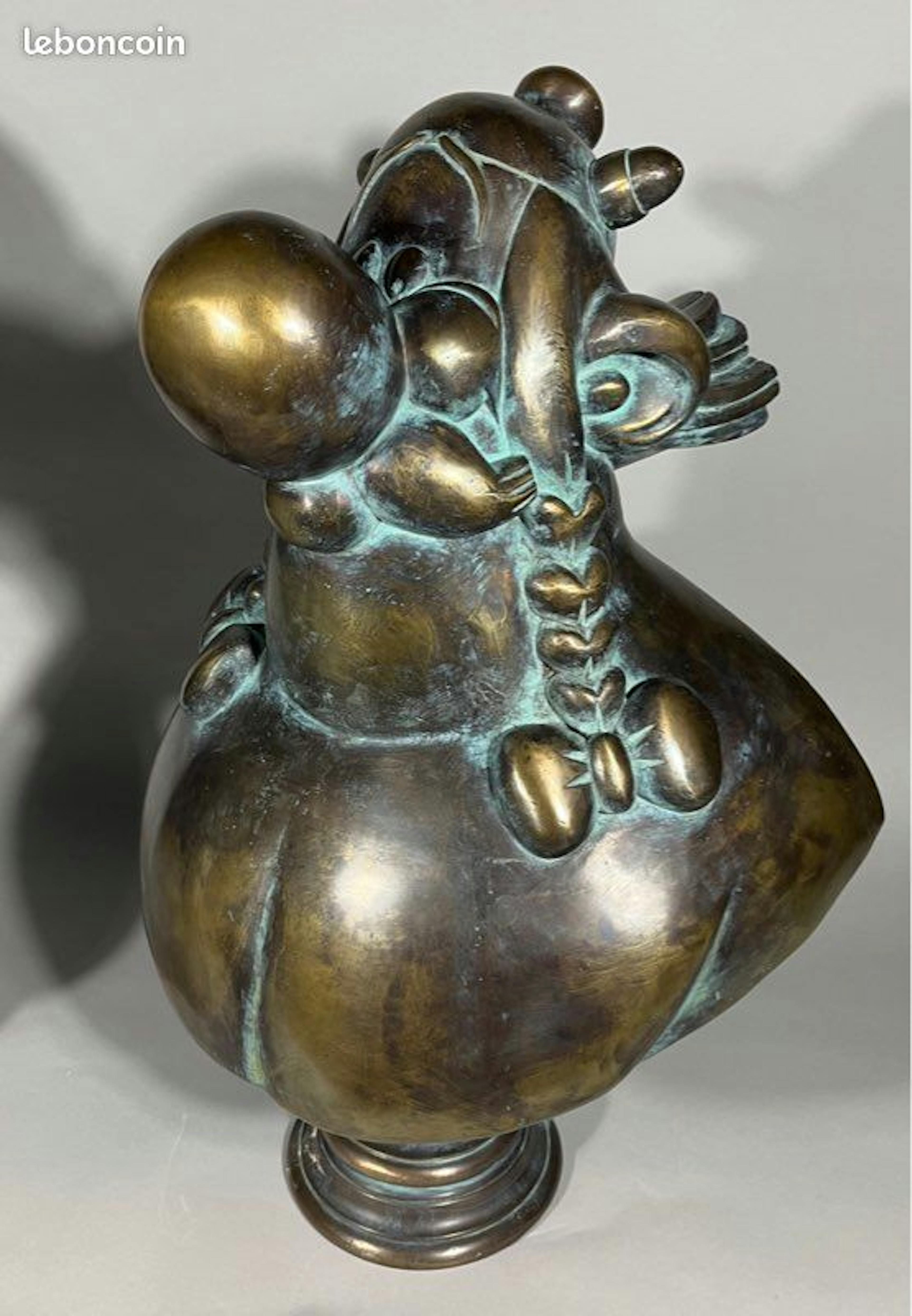 Buste en bronze d'Obélix
