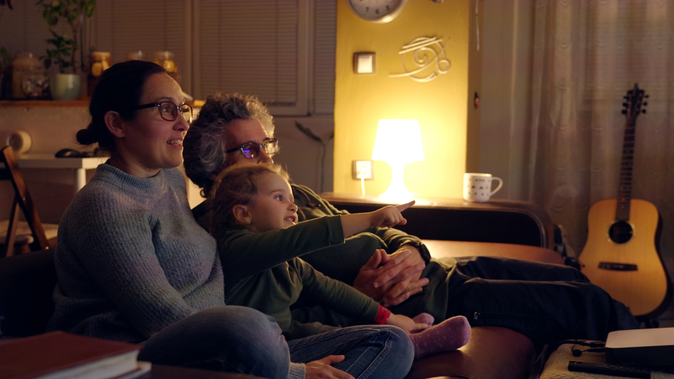 Soirée cinéma en famille