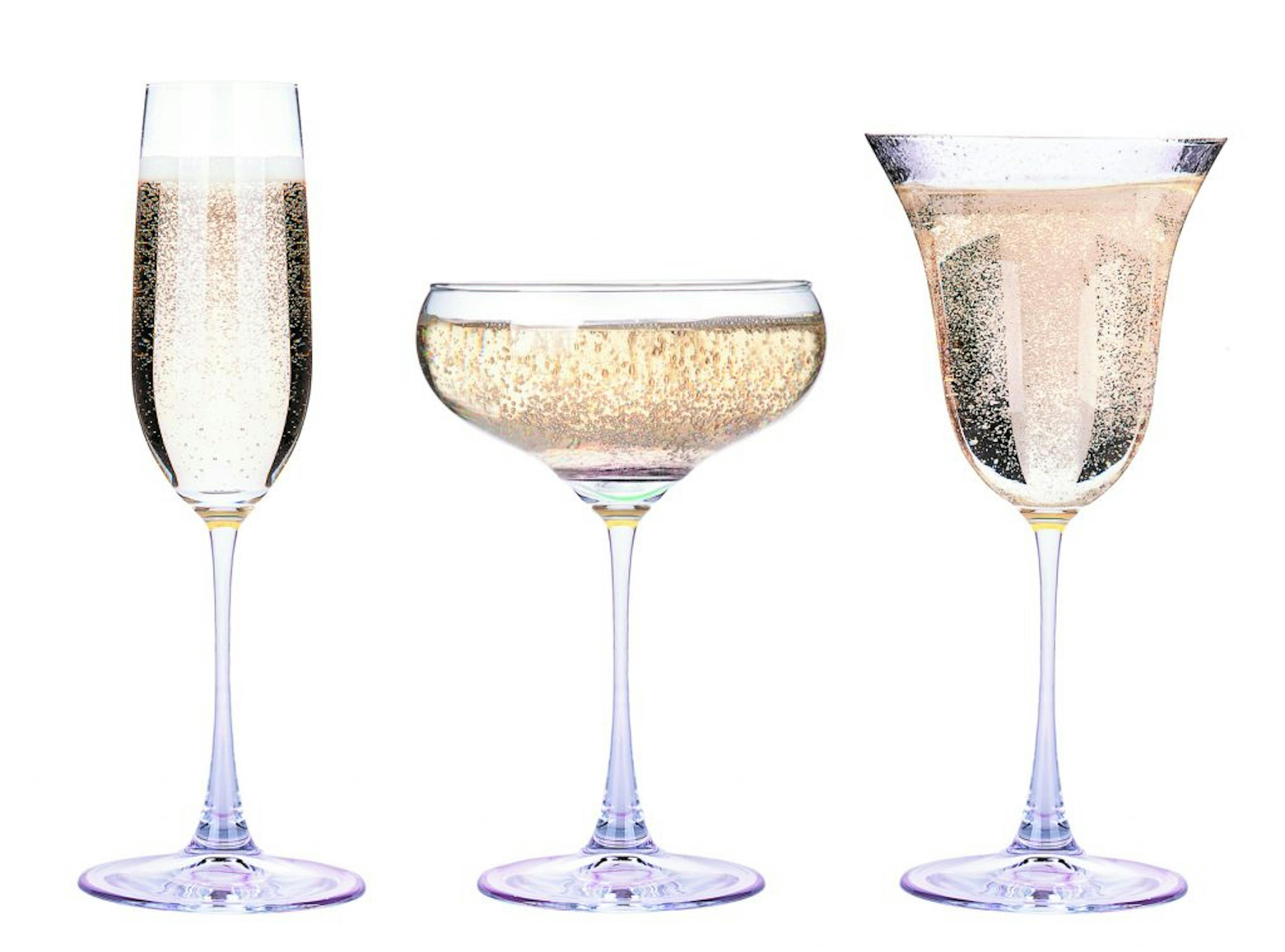 Flûte, coupe et tulipe, les trois verres iconiques pour boire son champagne