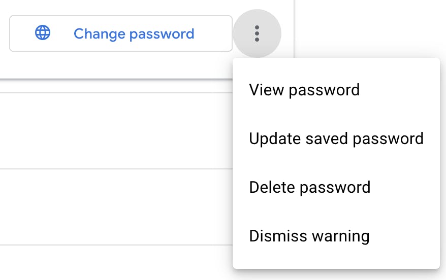 there are many functions available to you when managing compromised passwords