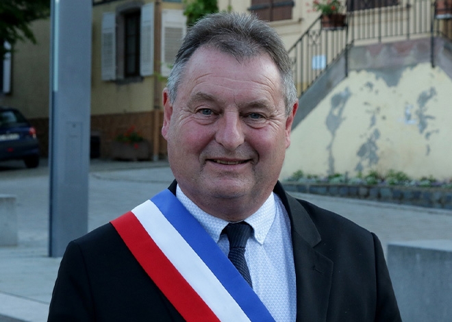Jean-Claude Mandry, maire de la commune d'Epfig