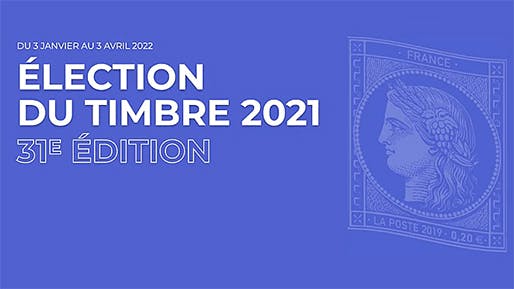 Election du timbre 2021 31e édition