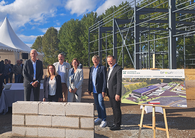 Plateforme logistique de Vendenheim : une première pierre pour une logistique décarbonée