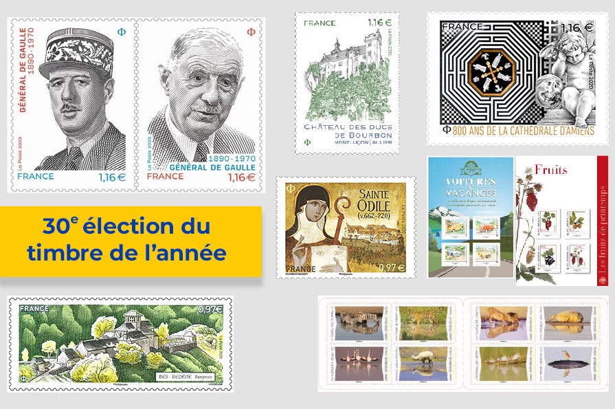La 30eme élection du timbre de l'année
