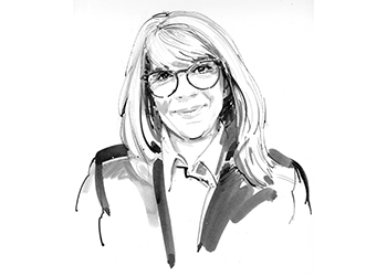 Illustration Noir et Blanc de Fatima Toubal