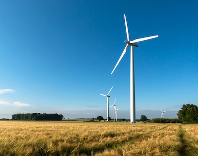Field of wind turbines