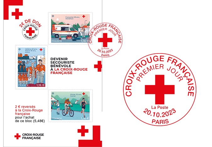 Carnet de timbres Croix-Rouge 2023. - Philantologie