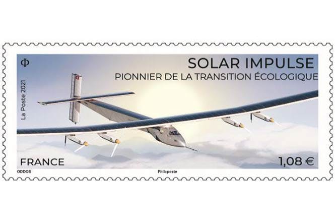 un timbre mettant à l’honneur Solar Impulse