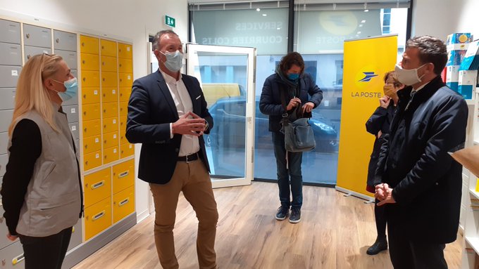 Le centre-ville de Brest compte un nouvel espace clients Service-Courrier-Colis