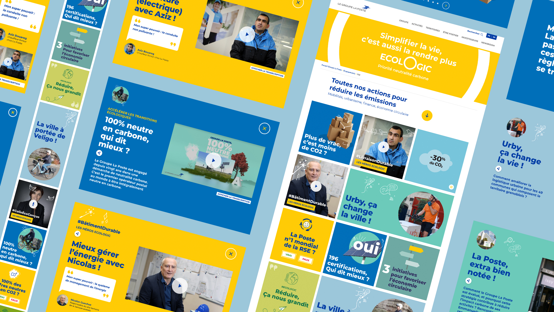 une mosaïque d'images sur le thème écologique