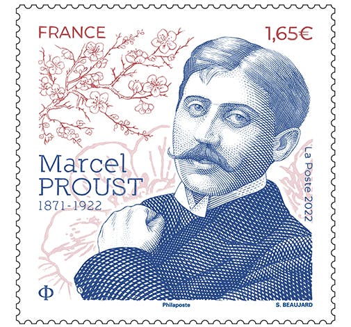 Le 25 juillet 2022, La Poste émet un timbre à l’effigie de Marcel Proust.