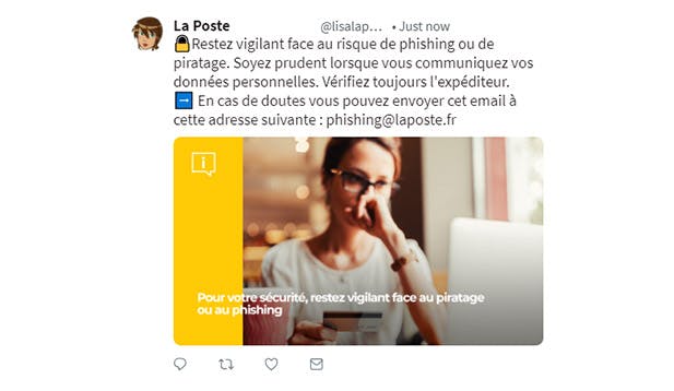 visuels de la campagne d'informations sur les réseaux sociaux