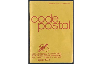 Exemplaire du code postal, 1973 (95 DUR 35) © Musée de La Poste - La Poste, 2022