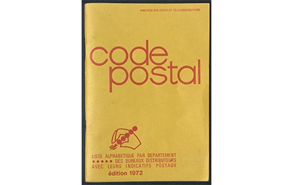Exemplaire du code postal, 1973 (95 DUR 35) © Musée de La Poste - La Poste, 2022