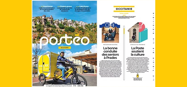 Couverture du  numéro 61 de Postéo, région Occitanie