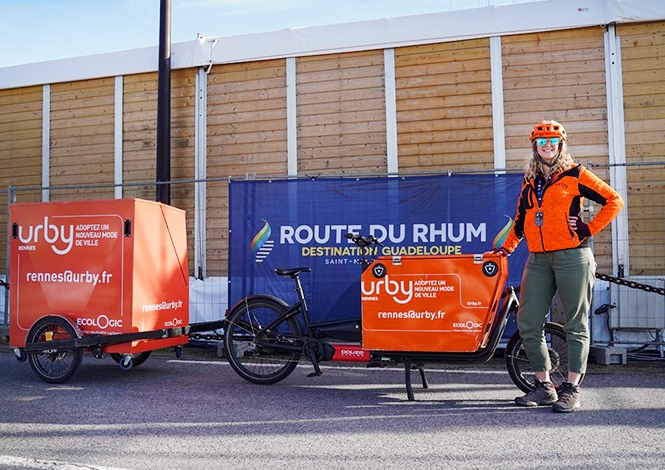 Urby, filiale de logistique urbaine du groupe La Poste et de La Banque des Territoires, a assuré la livraison en mode doux sur le Village départ de la Route du Rhum-Destination Guadeloupe.