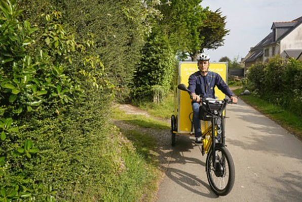 Postman on a bike