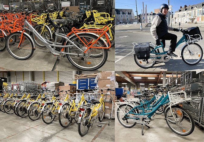 Depuis l'été 2022, Nouvelle Attitude a ouvert un atelier de reconditionnement de vélos de facteurs sur son site de Joué-lès-Tours