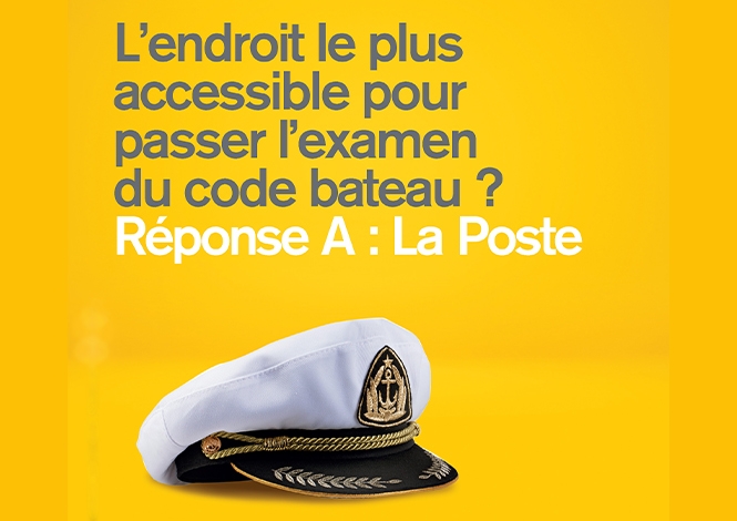 Les sessions du code bateau de La Poste se déroulent au plus près du domicile des candidats.