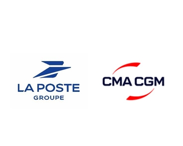 logo La Poste Groupe et CMA CGM