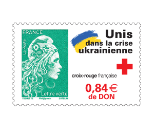 La Poste lance un timbre "Unis dans la crise ukrainienne" au profit de la Croix-Rouge française