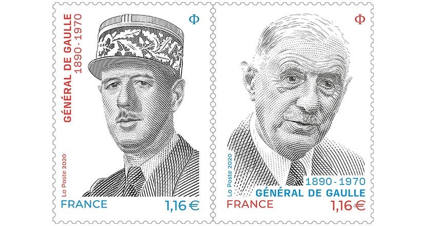 General De Gaulle Un Diptyque De Timbres Pour Celebrer Une Annee Anniversaire Le Groupe La Poste