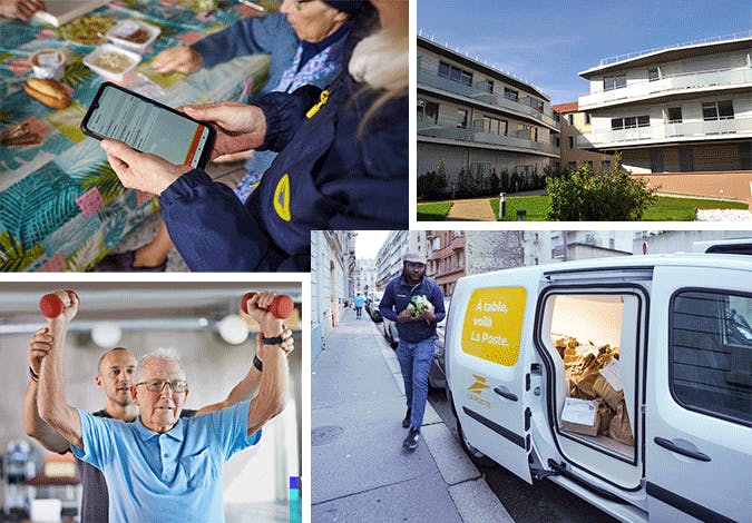 Le groupe La Poste contribue au bien-être de la personne et du bien-vieillir à domicile.