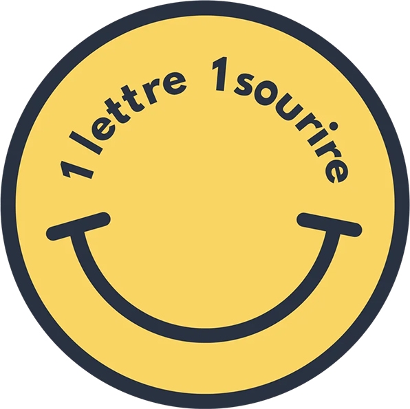 smiley une lettre un sourire