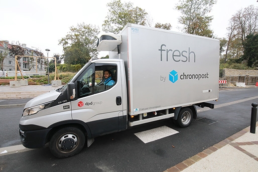 Chronofresh camion et son livreur
