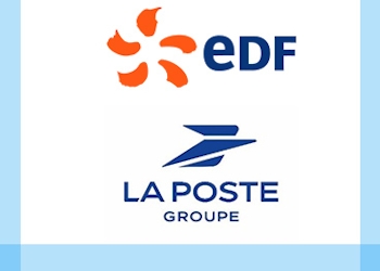 logo la poste et edf