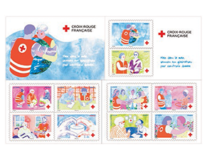 Prophila – France 1977 Croix-Rouge – Carnet De Timbres Neufs Avec Gomme (Série 2054-2055MH) – Édition Complète Pour Collectionneurs