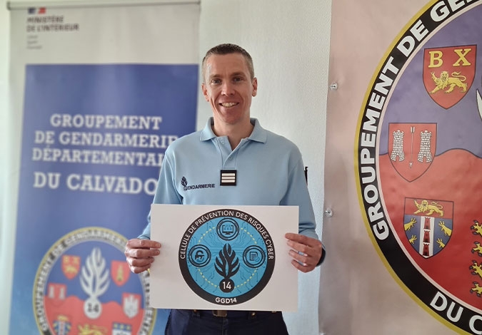 Loïc Pressé, capitaine au groupement de gendarmerie du Calvados