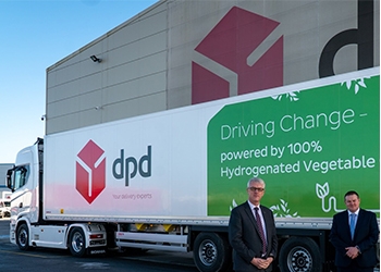 camion dpd irlande logo driving change