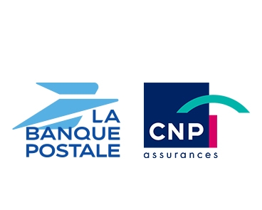 Visuel du logo de La Banque Postale et de CNP Assurances