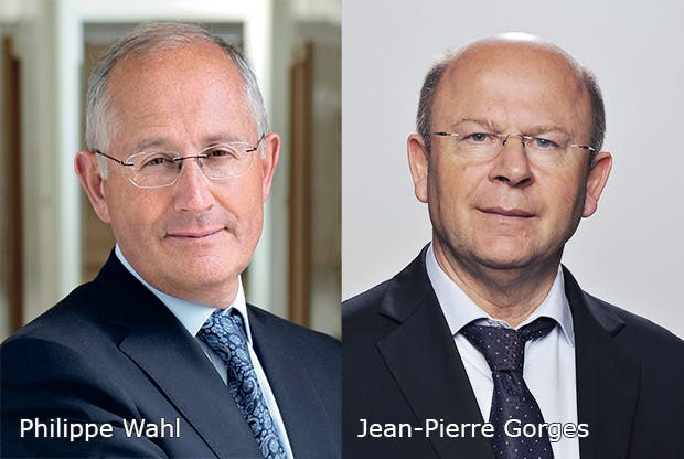 Philippe Wahl, Chairman and Chief Executive Officer of Le Groupe La Poste, and Jean-Pierre Gorges, President of Chartres Métropole