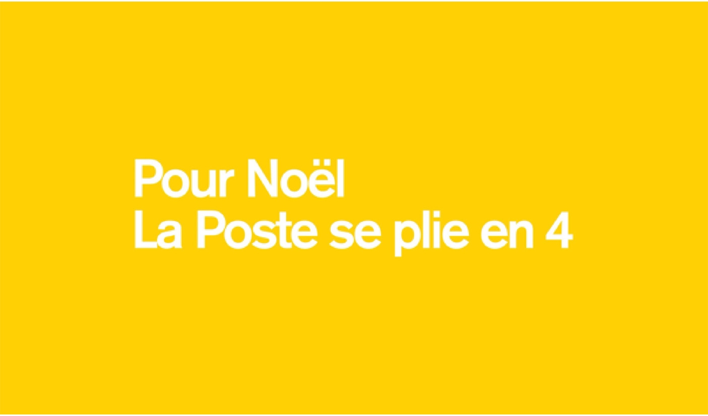 Pour Noël, La Poste se plie en 4