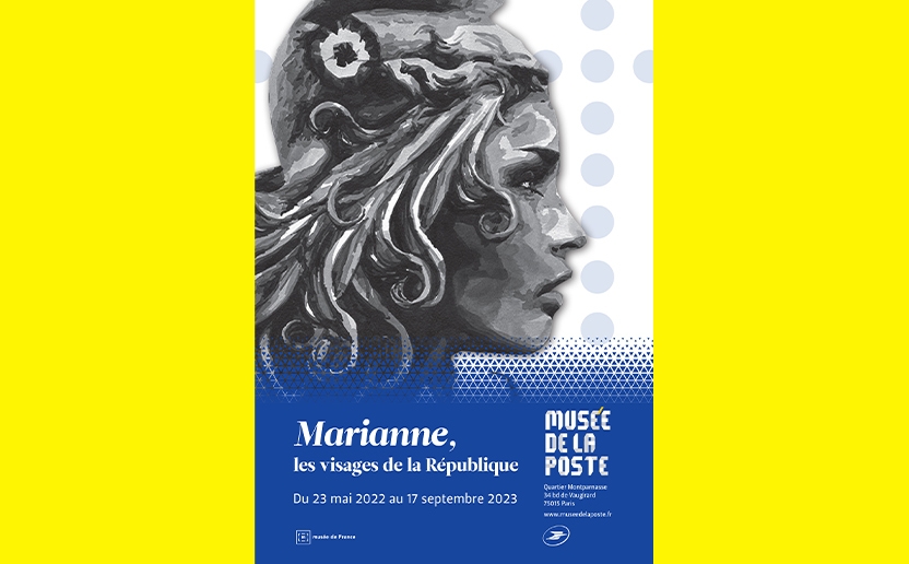 Visuel de l'exposition   "Marianne, les visages de la République"
