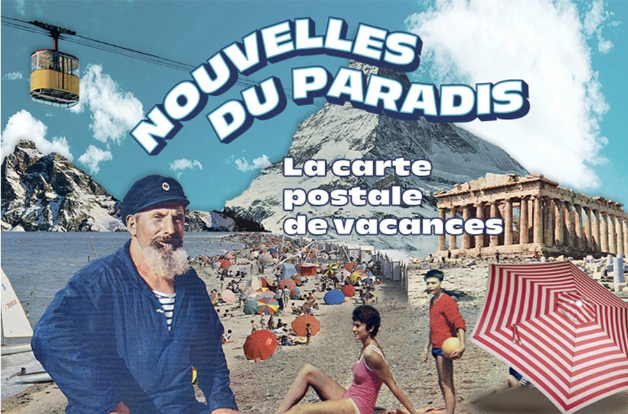 carte postale avec titre nouvelles du paradis