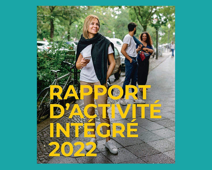 Couverture du rapport d'activité intégré 2022