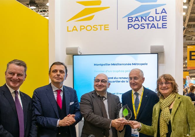 La Banque Postale et la SFIL ont remis le premier trophée "prêt social" de France à la Métropole de Montpellier.