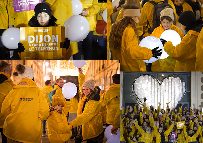Téléthon 2022 : à Dijon, l’engagement des postiers a été mis en lumière.