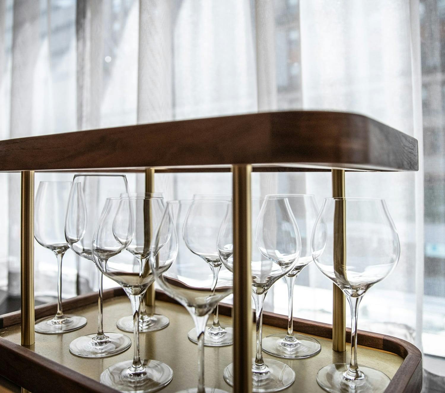 Wine Glasses at Le Pavillon