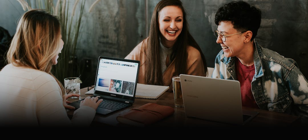 Photo: people laughing together