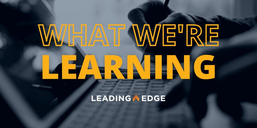 "What We're Learning" section header