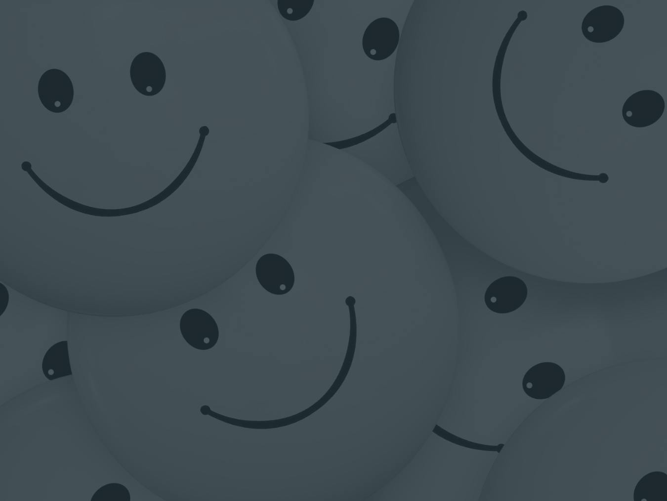 Smiley faces are seen overlapping each other.