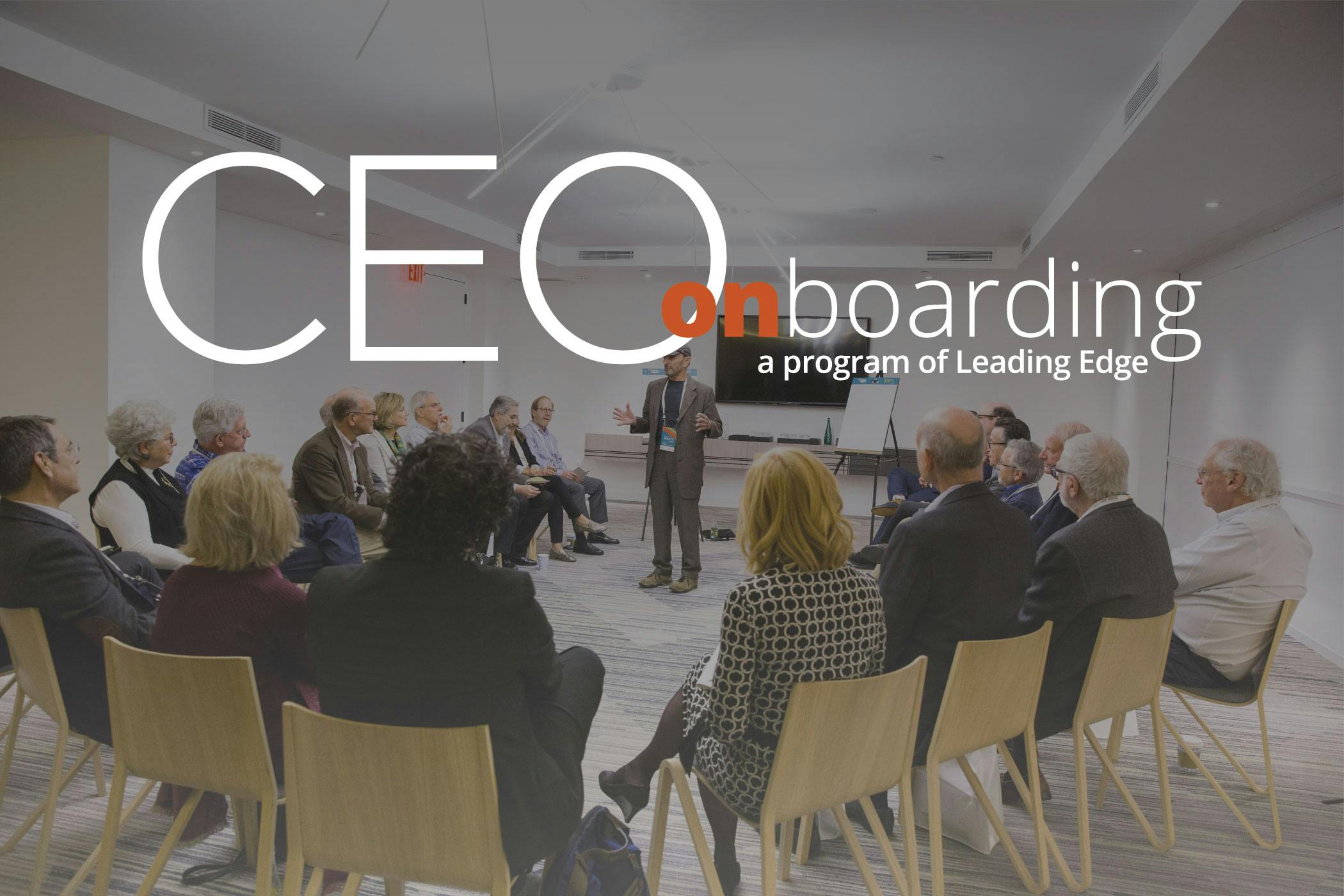 CEO Onboarding a program of Leading Edge