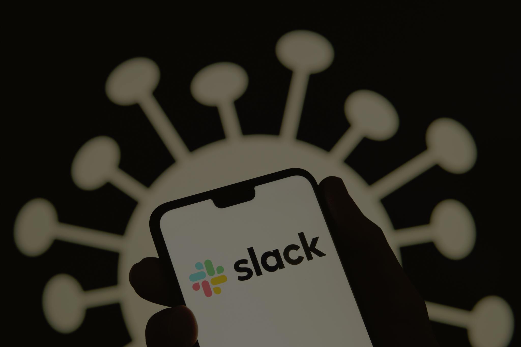 Slack app on a mobile device