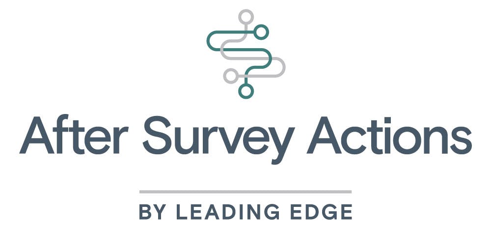 "After Survey Actions by Leading Edge" logo