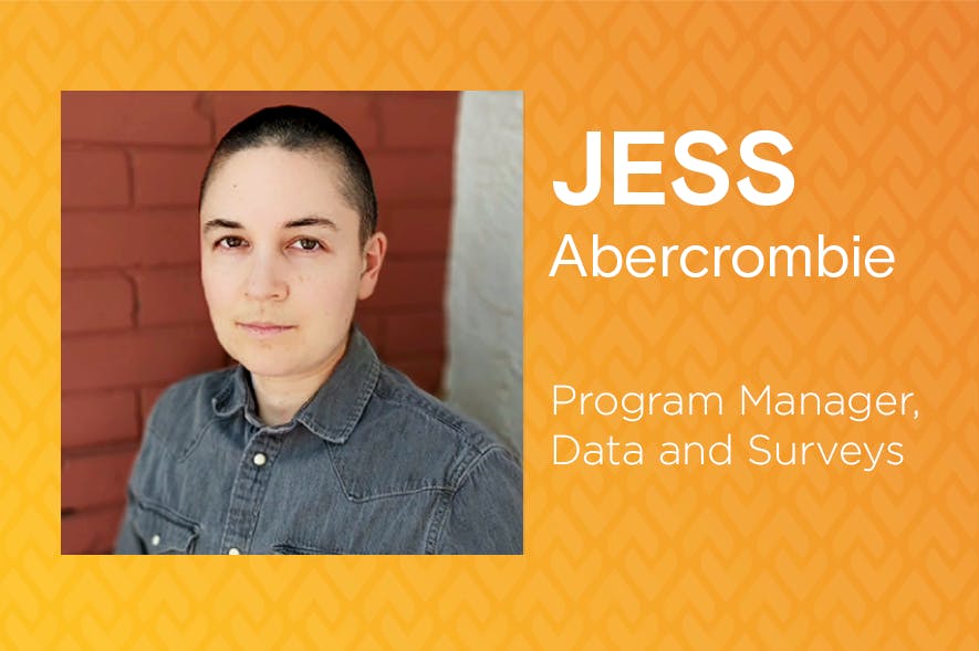 Headshot: Jess Abercrombie, Program Manager, Data and Surveys