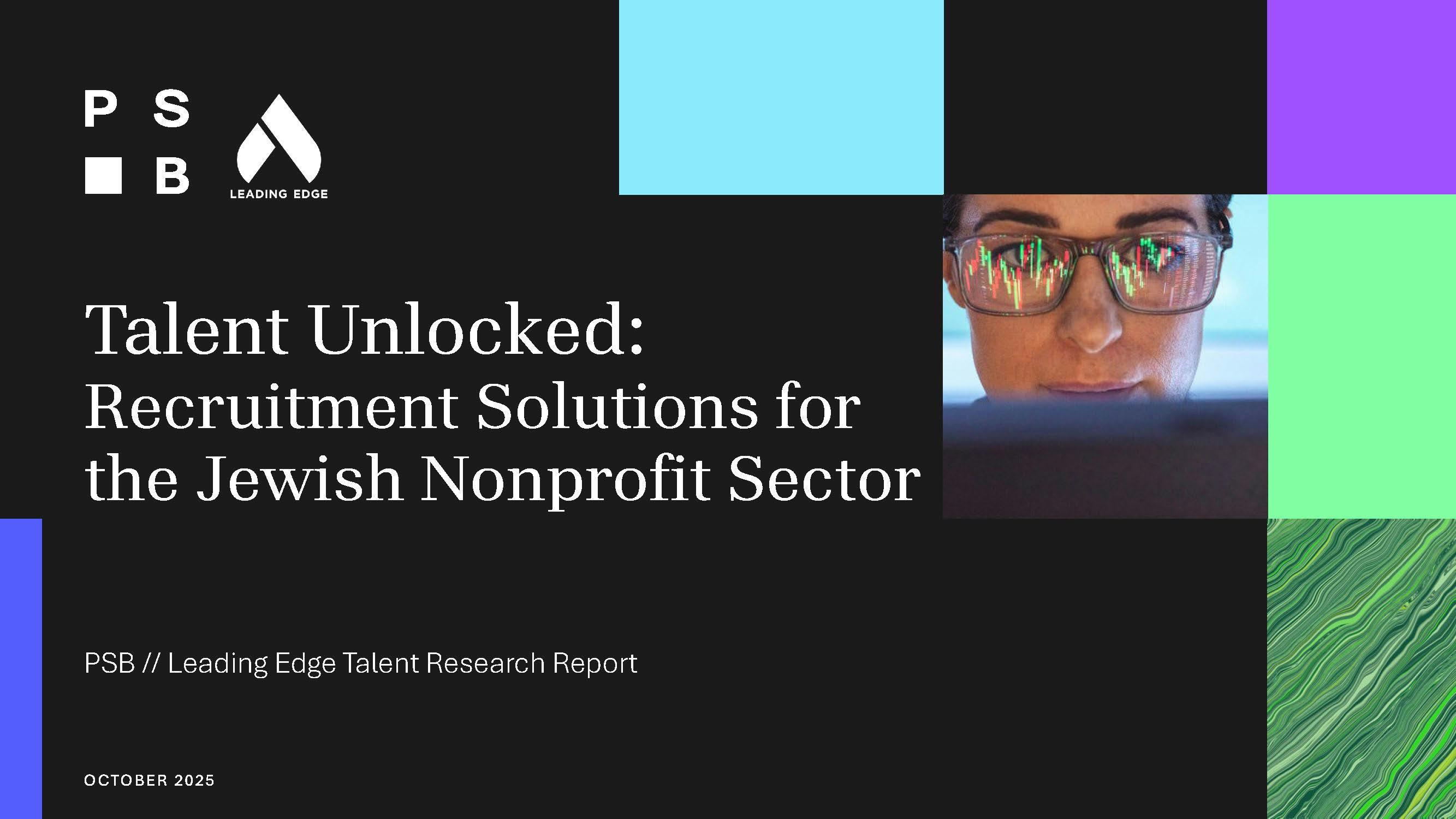 Cover, Talent Unlocked: Recruitment Solutions for the Jewish Nonprofit Sector